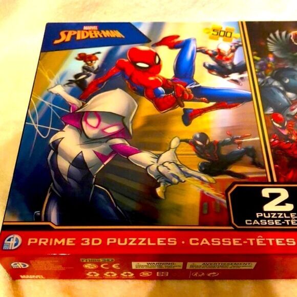 New marvel spider man prime 3D twin pack lenticular puzzles of 500 pcs each - Picture 8 of 8